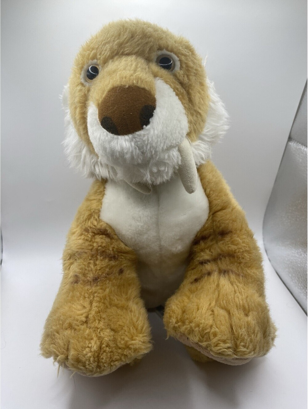 Build A Bear Tiger Smilodon Saber tooth Cat MOUNTAIN CUB Stuffed Animal 17 Plush